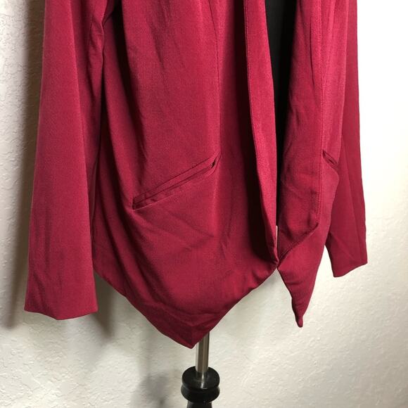 Torrid raspberry pink red open front blazer size 2 or 2X - Picture 3 of 12